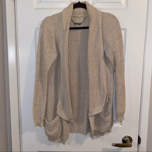 Monk & Lou cardigan with pockets, small, beige - Picture 2 of 5